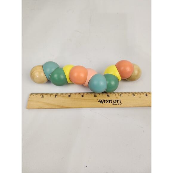 Classic World 54235 Wooden Babies, Toddlers and Kids, Twist Caterpillar (Pastel) - Picture 6 of 6